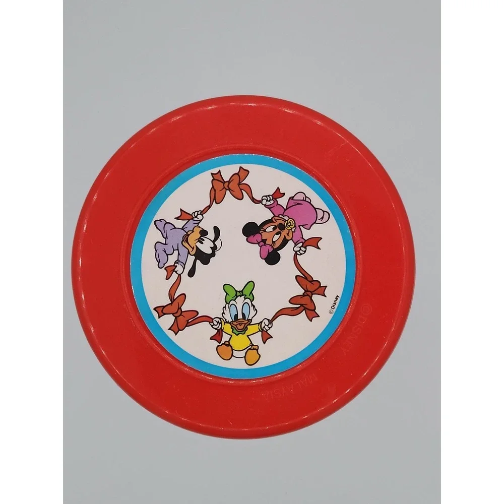 Vintage 1990 Disney Mickey Mouse Donald Duck Flip‎ N Twirl Baby Rattle Toy